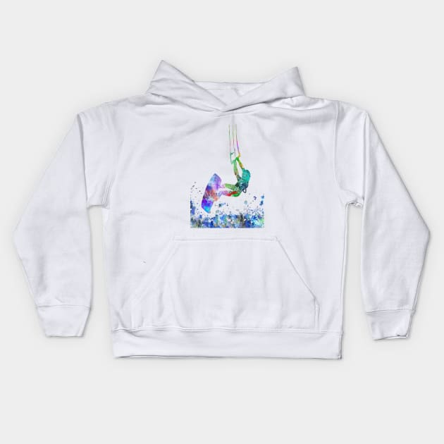 Kitesurfing Kids Hoodie by RosaliArt